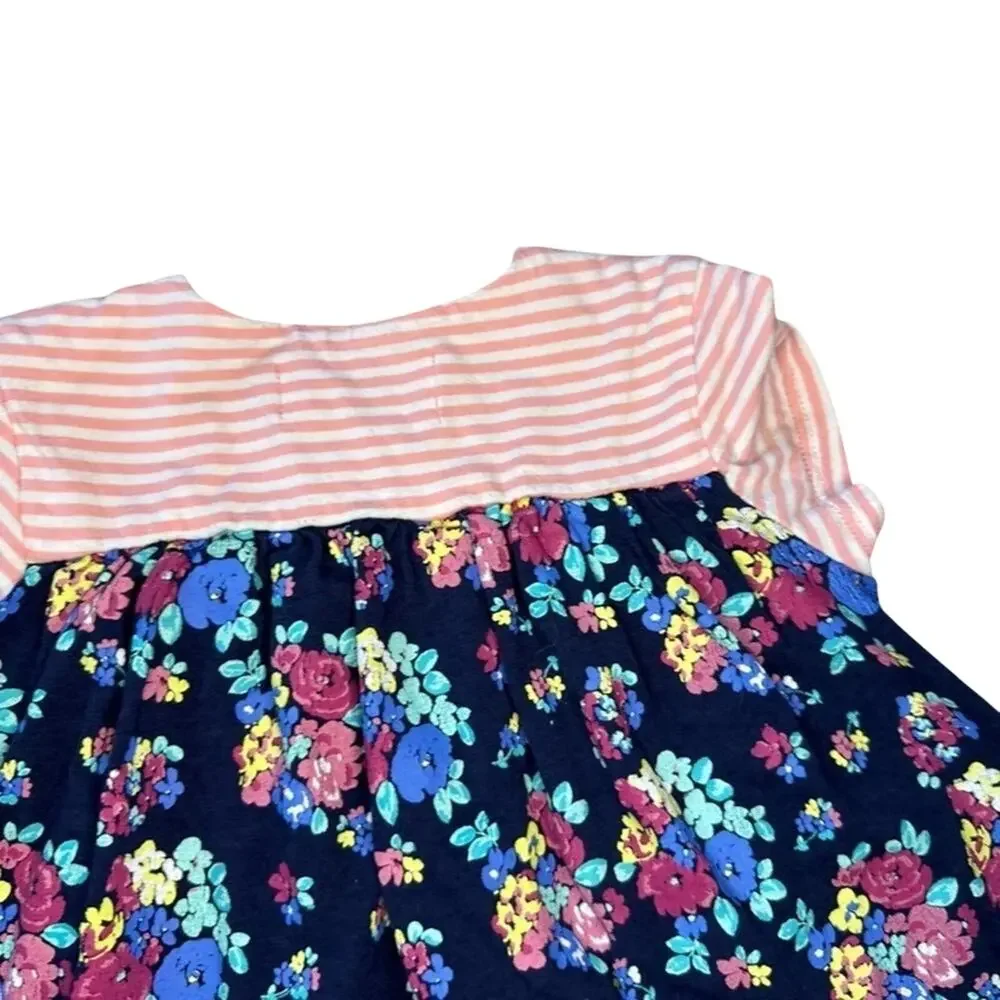 Adventure Wear by Copper Key Girls 2T Multicolor Floral Short Sleeve Dress